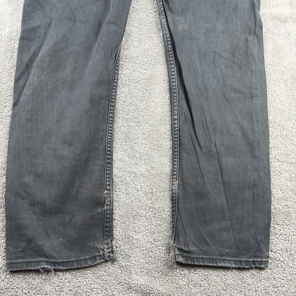 Signature‎ Levis S37 Slim Jeans Mens 36x32 Faded Black Denim Mid Rise